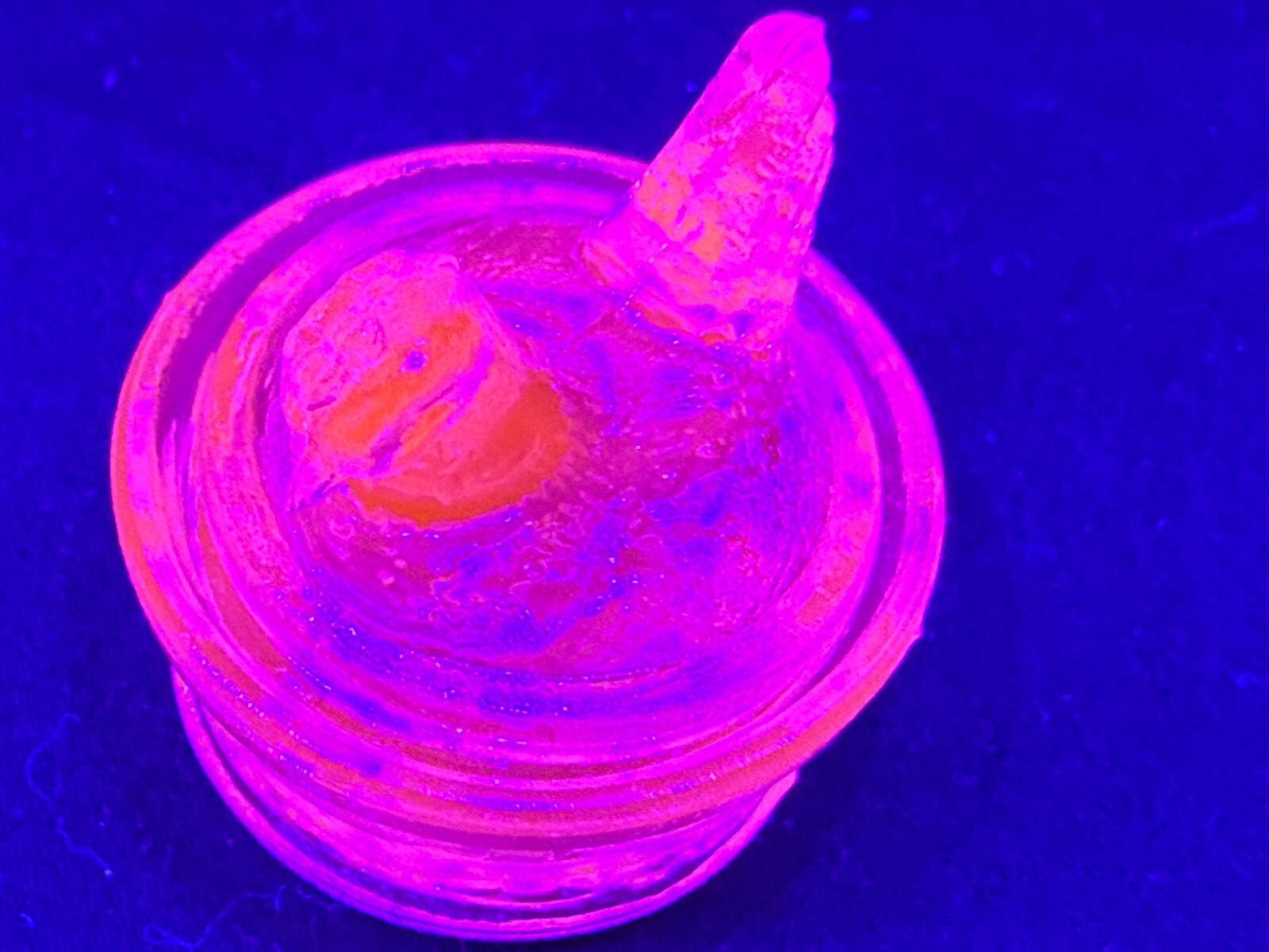 Blue Vaseline uranium glass Hen Chicken on nest basket eggs / salt cellar orange