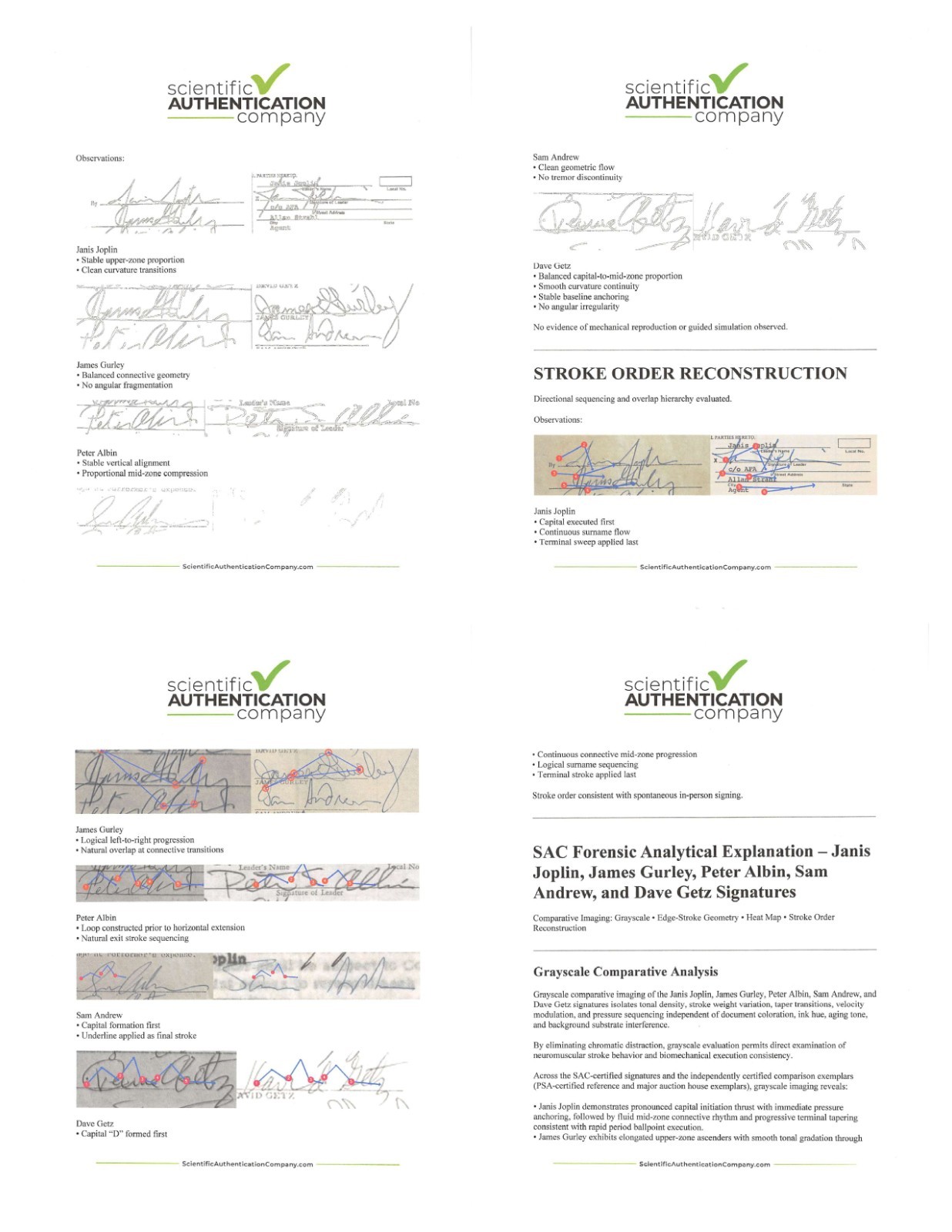 Janis Joplin Signed Contract Andrew Gurley Getz Albin - Big Brother & Holding Co