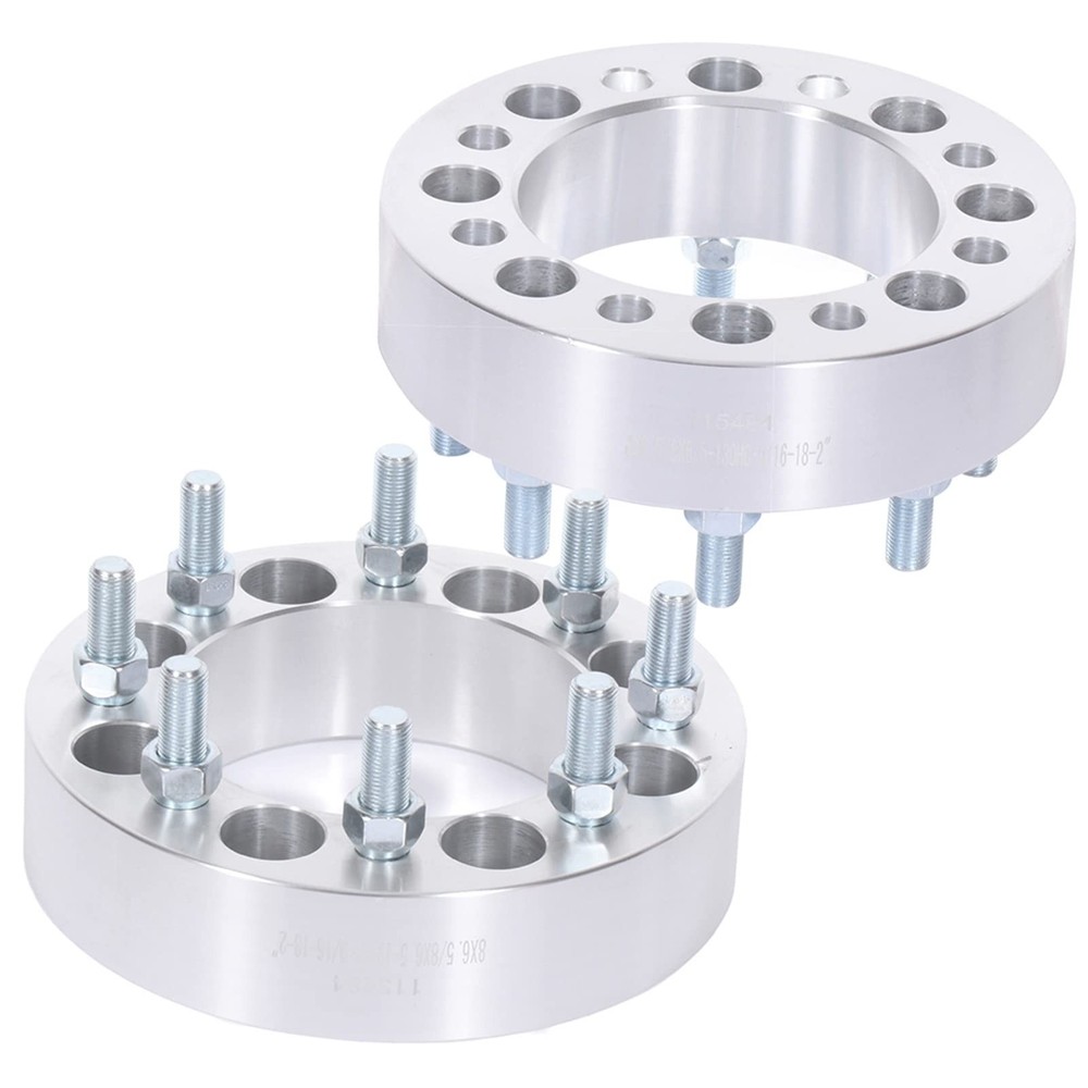 2 Inch Wheel Adapters Spacers 8x6.5 Bolt Pattern