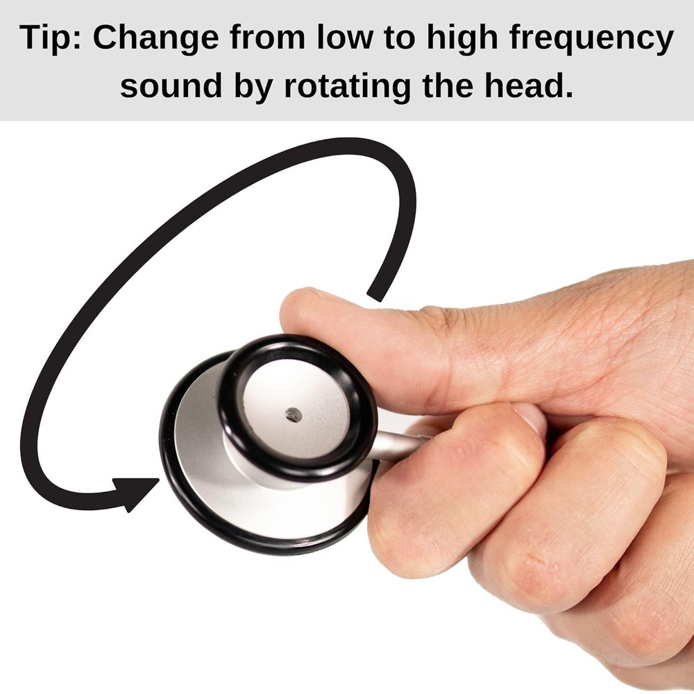 HCS Blue Dual Head Stethoscope - Lightweight, Durable & Comfortable for Nurses
