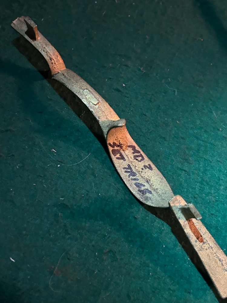 81/2" sand cast brass muzzle loader trigger guard NOS #2