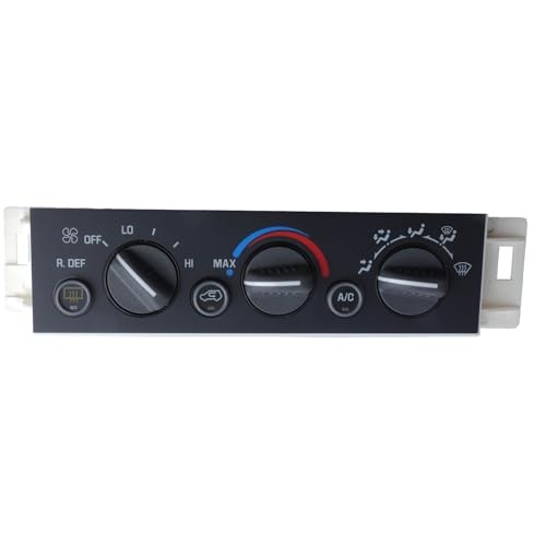 HVAC AC Heater Climate Control Panel Module with Rear Window Defogger Switch