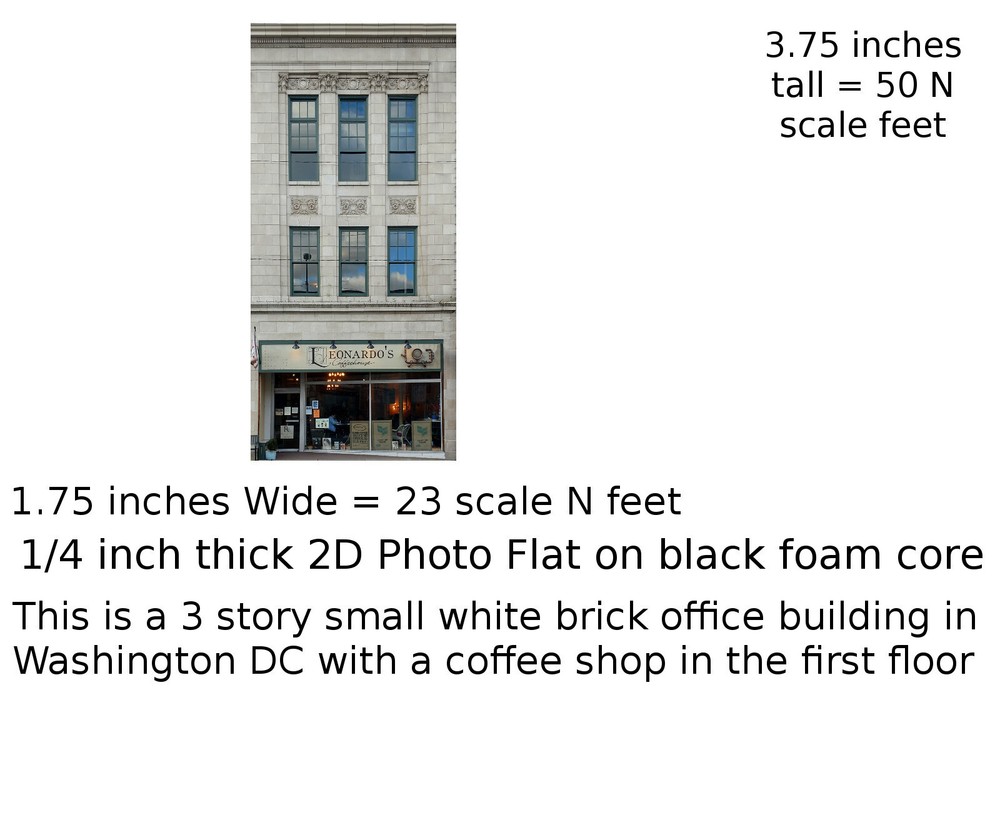 TRACKSIDEFLATS #243 N scale LEONARDO'S COFFEE HOUSE
