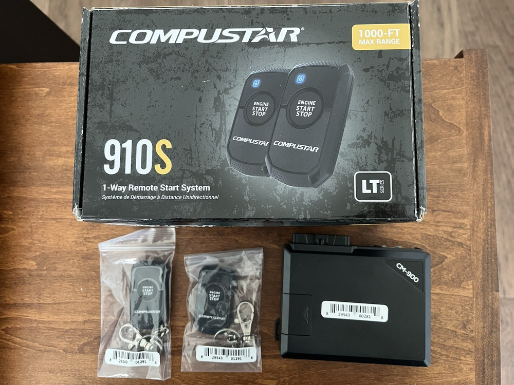 Compustar 910S 1 Way Remote Start System With Option Programmer FT-OP500