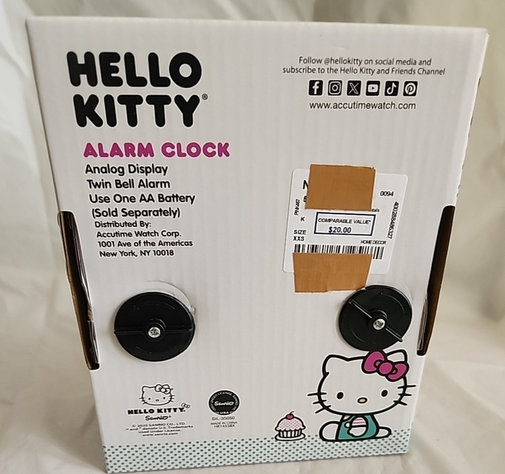 Hello Kitty Alarm Clock (Brand New)