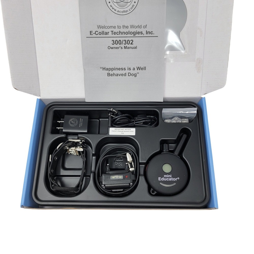 Mini Educator ET-300 E Collar Remote Dog Trainer Uncut Bungee Tested Complete