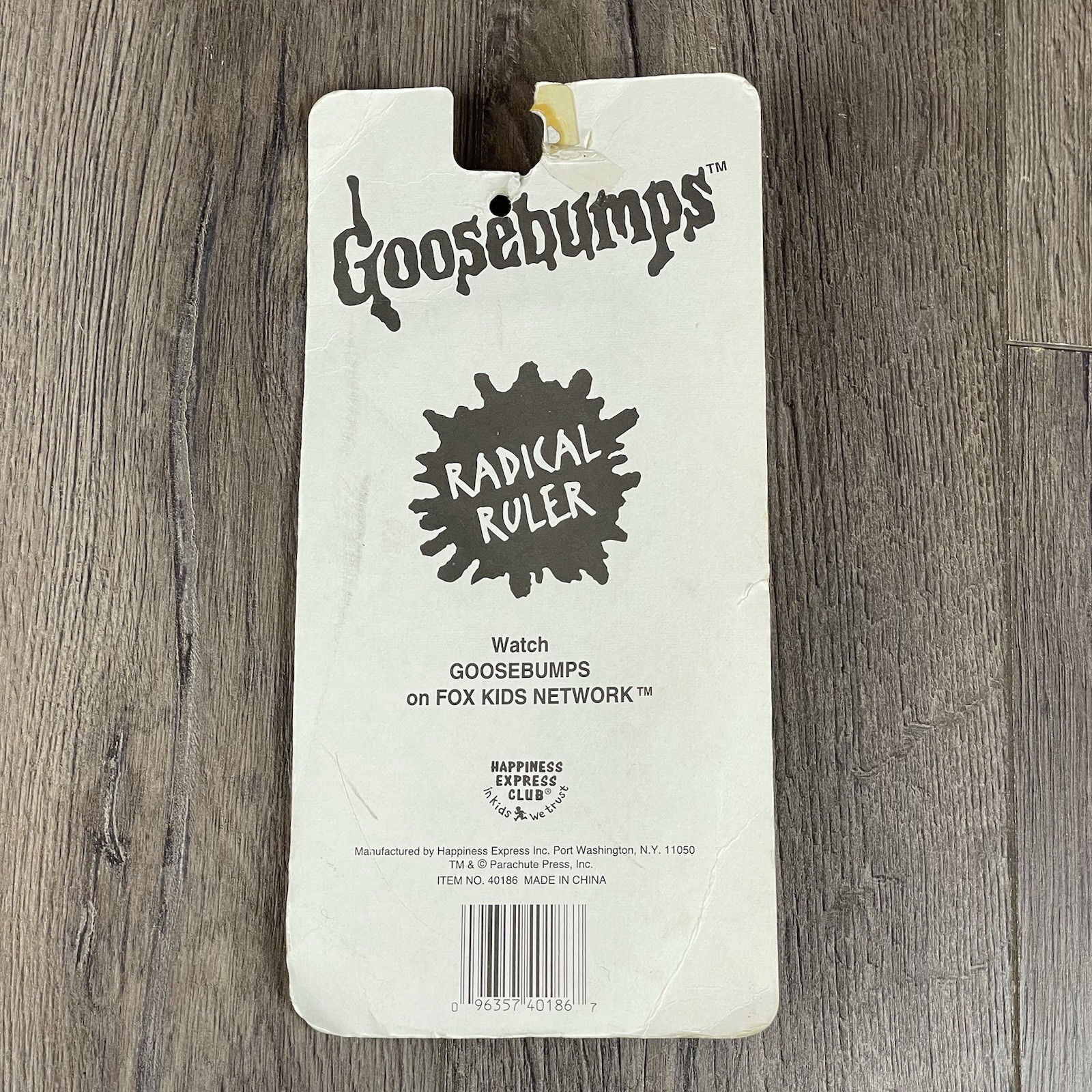 Vintage 1996 R.L. Stine Goosebumps Radical Ruler Fox Happiness Express Club NIP