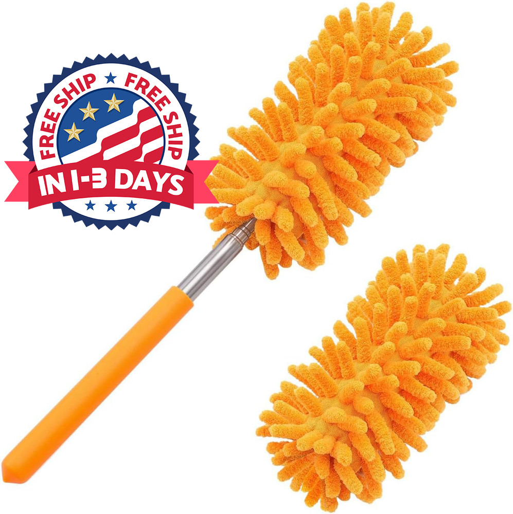 Microfiber Duster for Cleaning,Tukuos Hand Washable Dusters with 2pcs Replaceabl