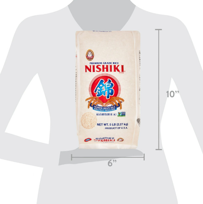 Nishiki Medium Grain Rice, 5 lb Bag Kosher Certified
