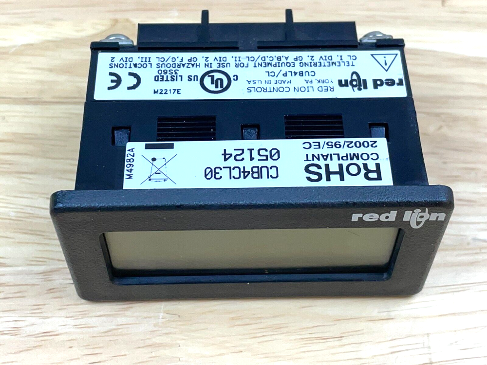 Red Lion Controls CUB4CL30 Process Meter, 4-50ma, LCD, Panel Mount