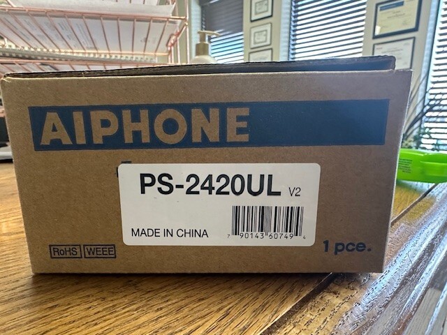 PS-2420UL - Aiphone Power Supply - Qty 1