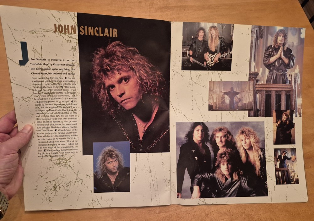 Ozzy Osbourne No Rest For The Wicked Vintage Tour Program