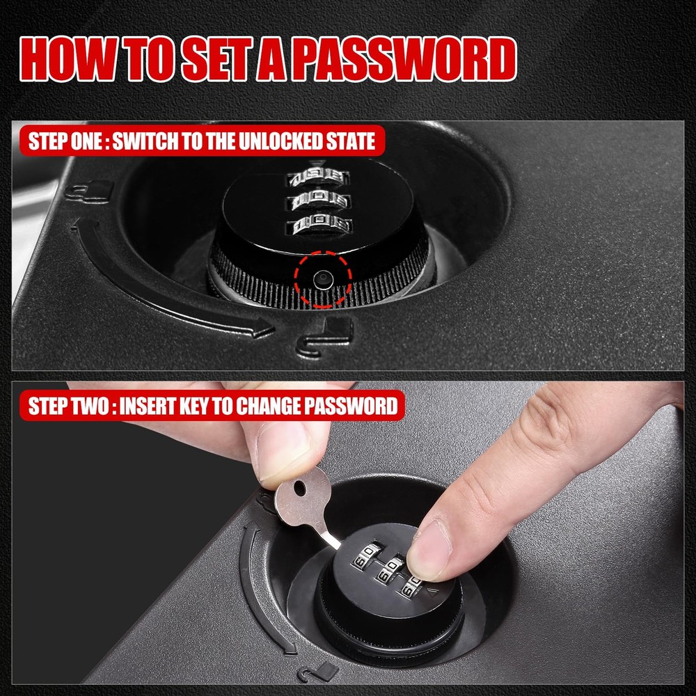 Mabett Bed Storage Bin Cover with Code Lock Compatible with Ford Maverick 202...