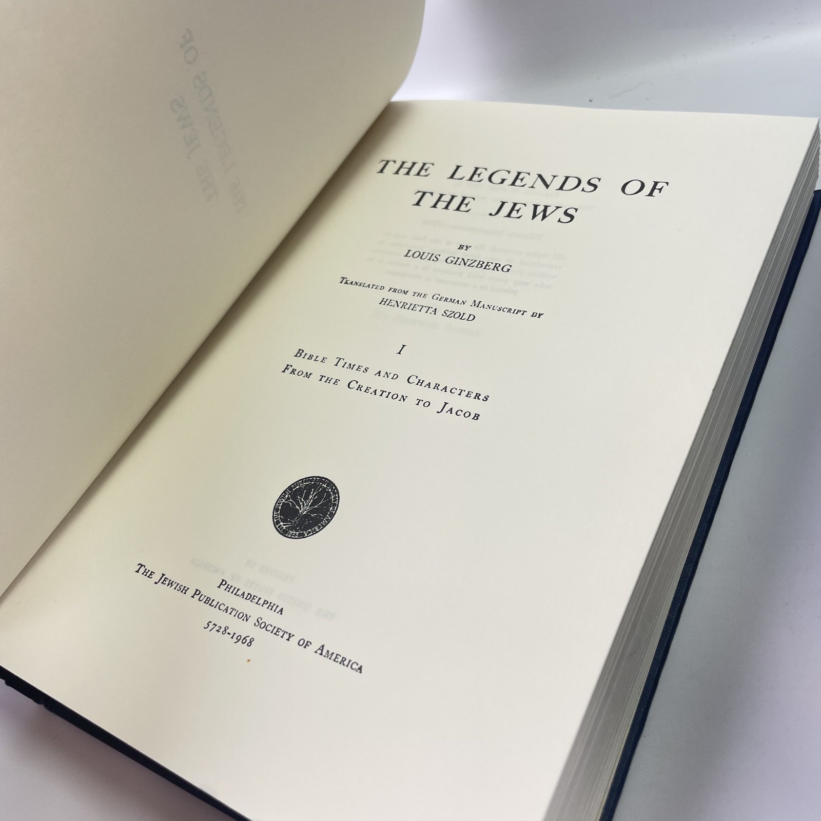 The Legends of the Jews 1-6 Volume HARDCOVER SET Ginzberg (Missing 7) *Read