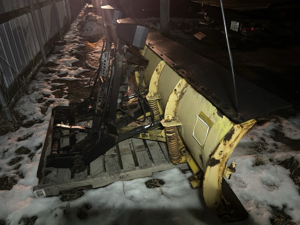 Fisher Snow plow blade and A frame