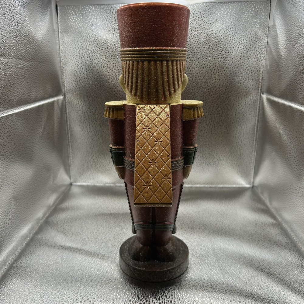 Vtg Nutcracker Resin 12” Tall Figurine￼