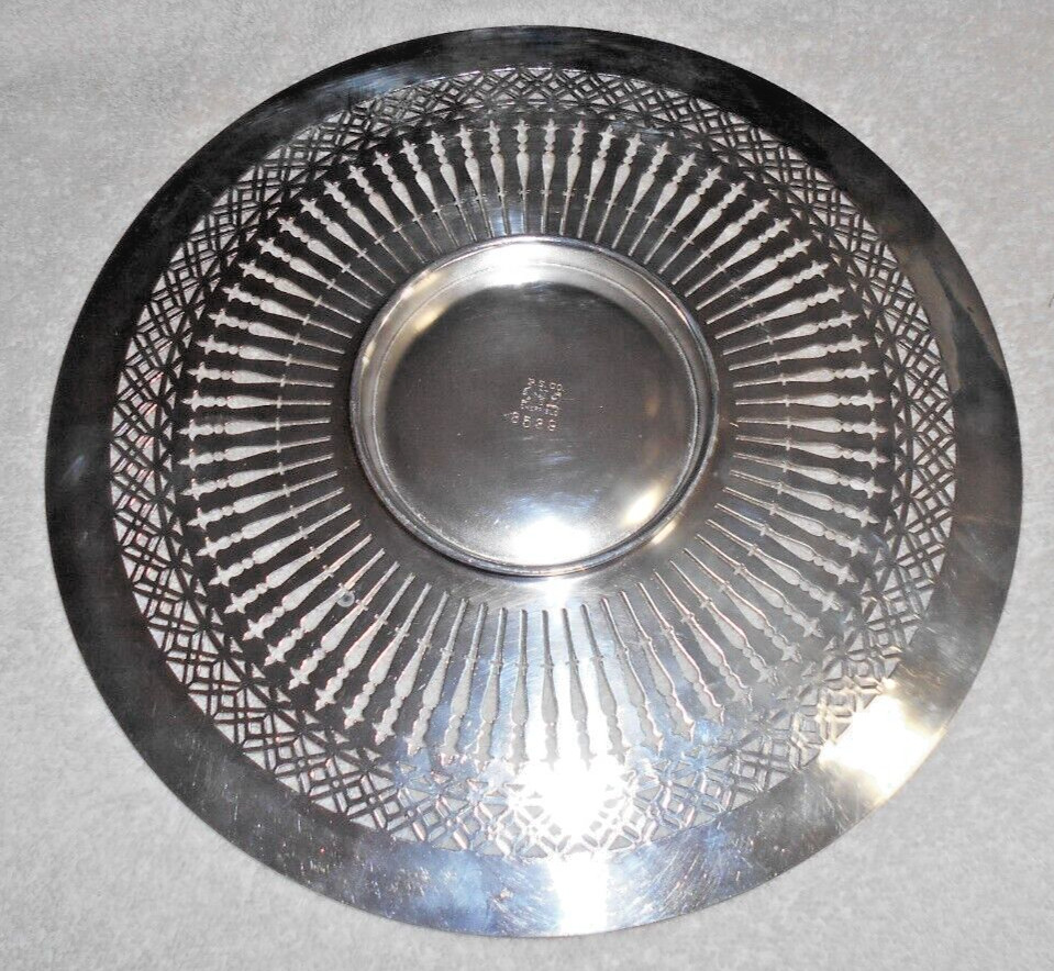 Sheffield Silver Plate 10" Serving Plate #8589