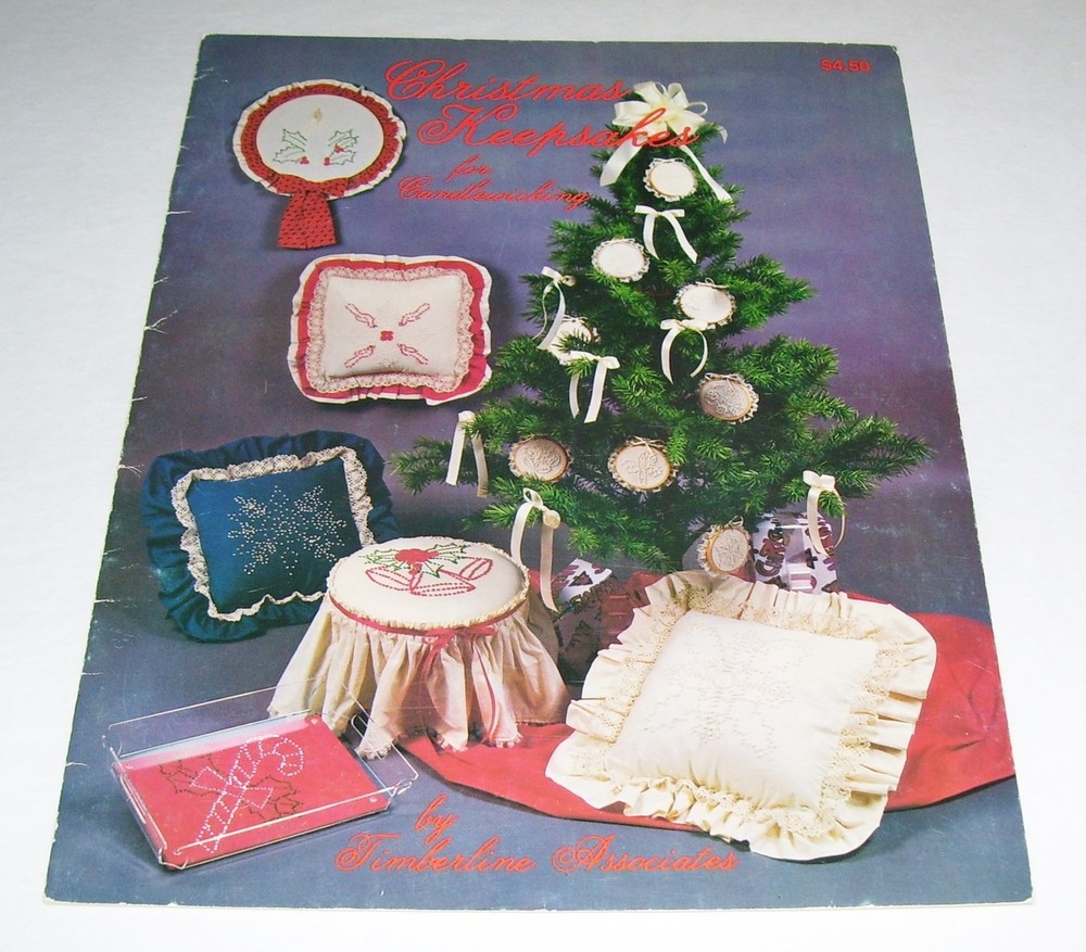 CANDLEWICKING CHRISTMAS KEEPSAKES PATTERN LEAFLET BY TIMBERLINE ASS