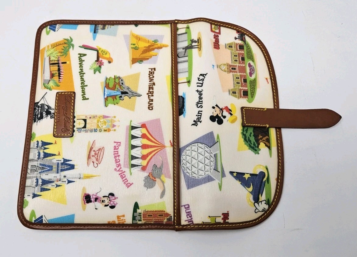 Dooney & Bourke DISNEY WORLD Retro iPad Tablet Case Leather Traveling Carrying