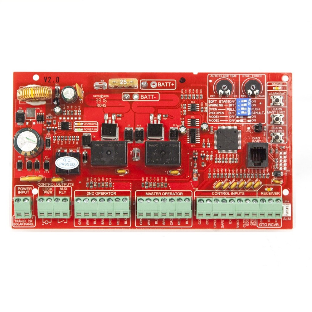 Mighty Mule Replacement Control Board for Gate Openers RED