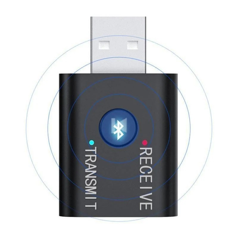Wireless USB Bluetooth 5.0 Audio Transmitter Receiver Adapter 3.5mm For TV Car