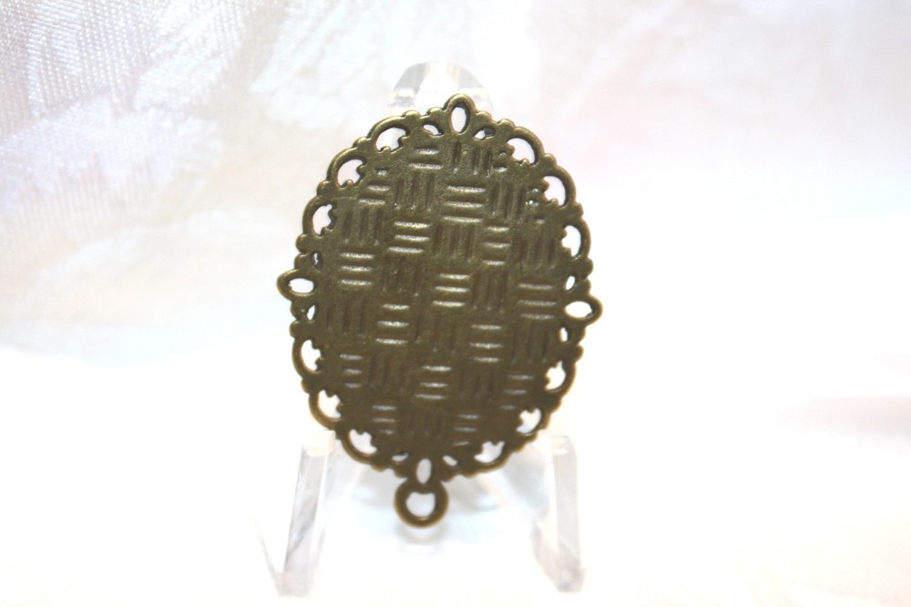 Custom Bronze Rosary Center Part/Color /Rosary Making - Young Blessed Virgin