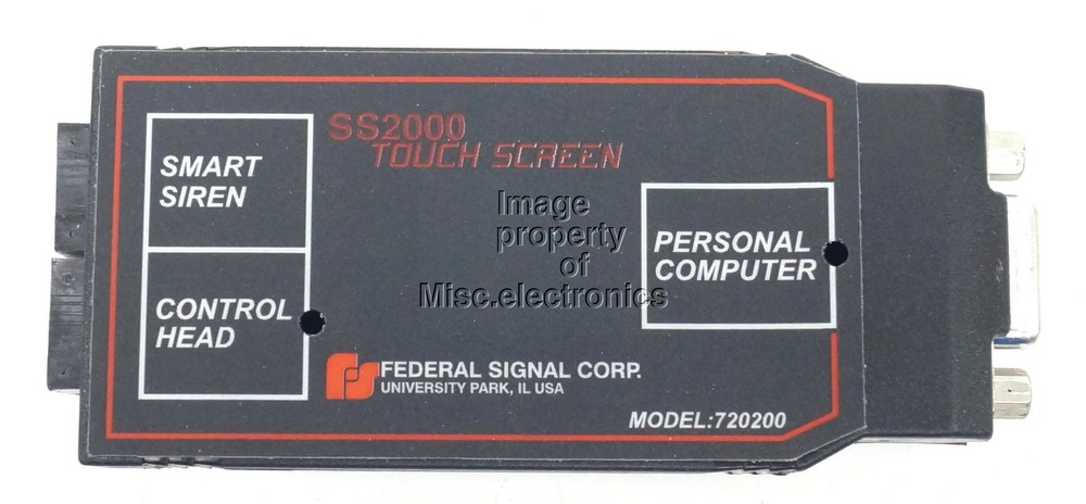 Federal Signal SS2000 APX Light Interface Kit IK-C1F Touch Screen A