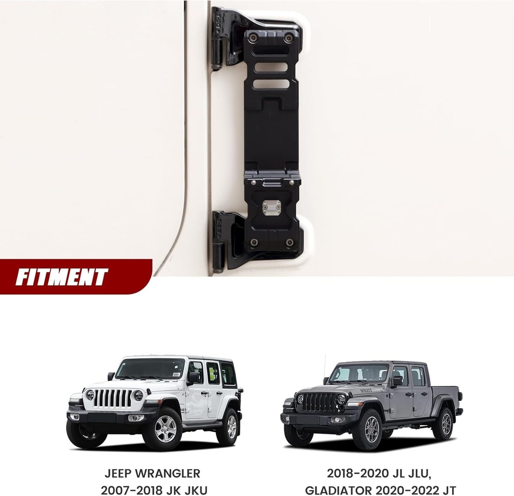 Side Door Hinge Foot Step - Folding Steps for hinge step, black