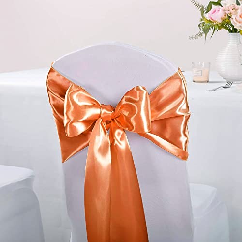 15 Pack Table Runners, Fall Satin Table Runner 12x108 Orange -12108" - 15pcs