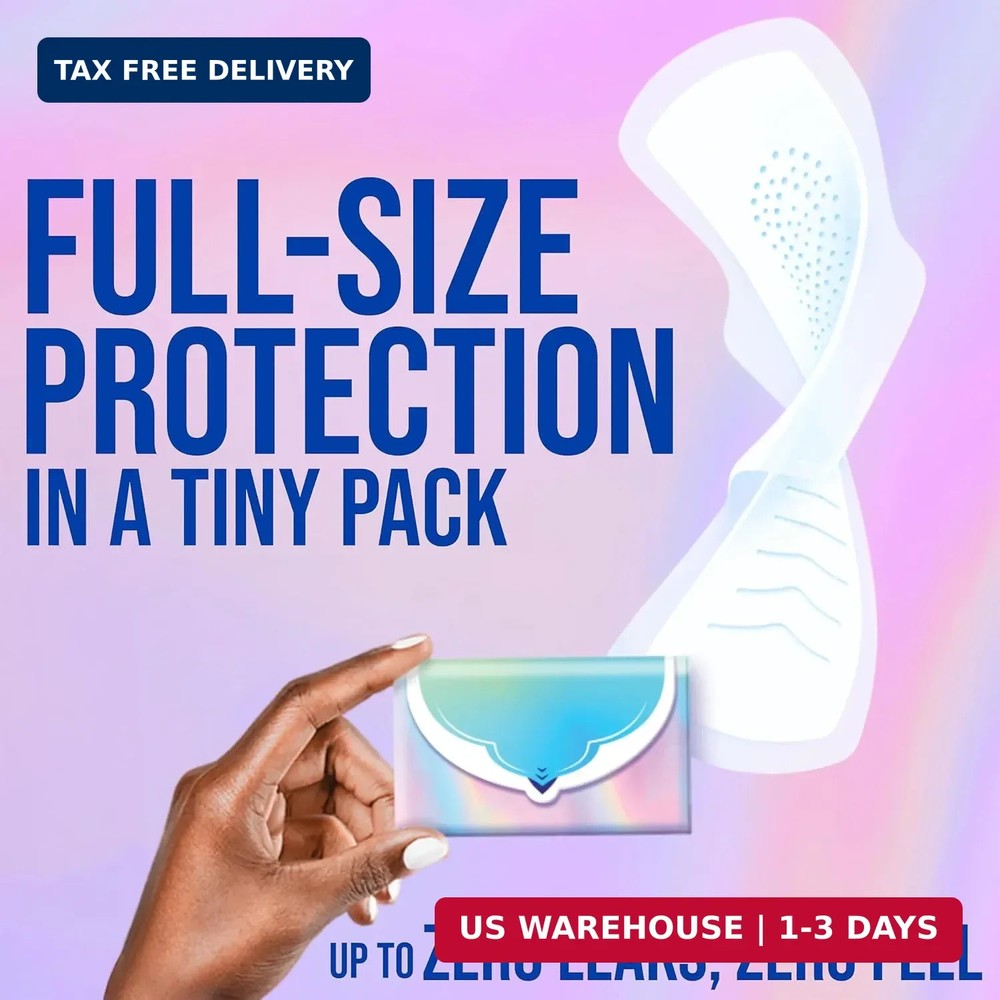 Always Pocket Flexfoam Pads, Size 1, Regular, with Wings, 22 Count