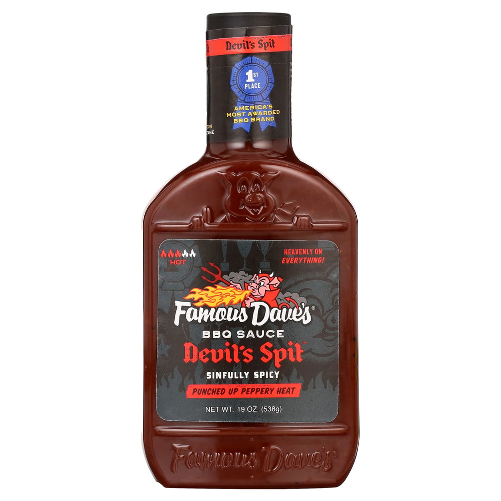 (4 Pack) Devil'S Spit BBQ Sauce, 19 Oz