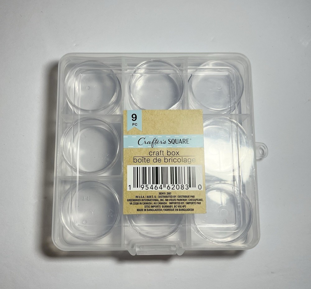 Crafter's Square Mini Storage Containers 9pc Set with Snap Lid
