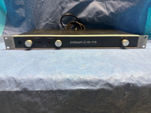 Crown D-75 audio power amplifier