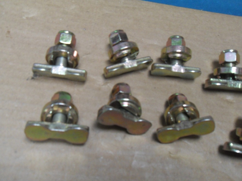 10 Pack L Track Threaded Bolt Double Stud Fitting 5,500 Pounds Break Strength