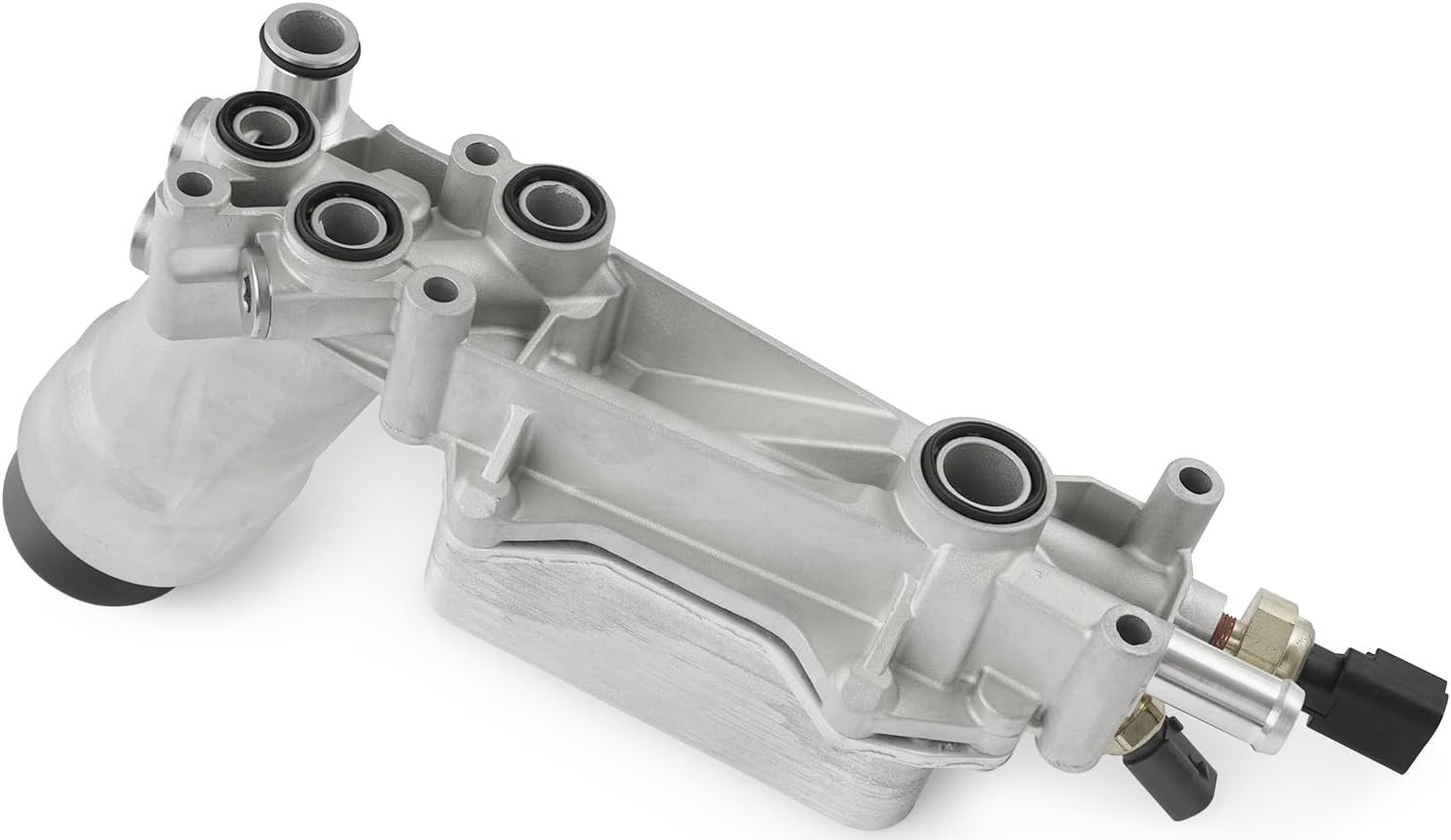 Aluminum Engine Oil Cooler Filter Housing for 11-16 Dodge Jeep Chrysler Ram 3.6L
