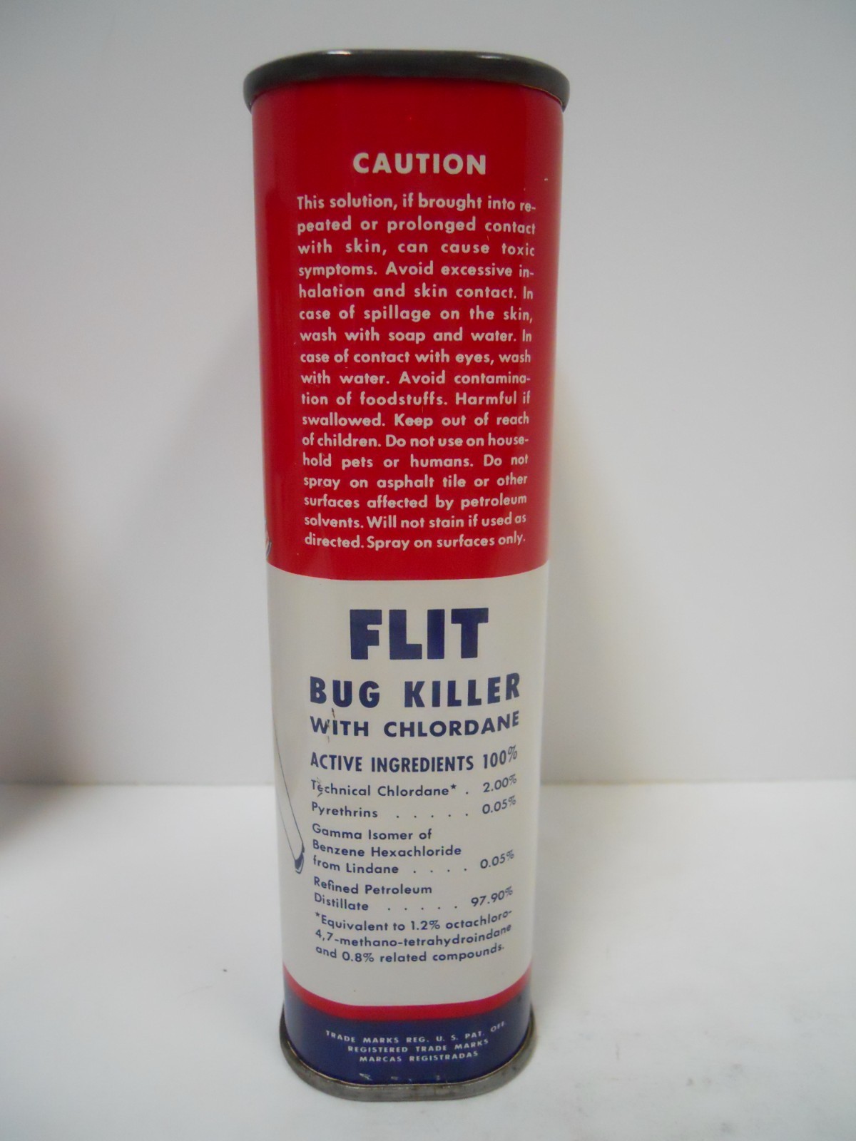 Vintage Set of (4) Different ESSO FLIT 1 Pint Cans Empty and for Display Only