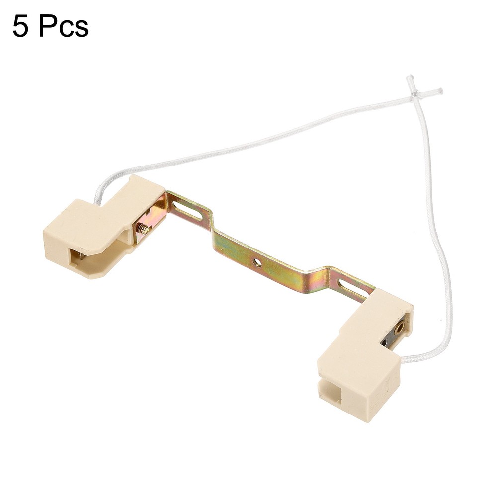 5Pcs 118mm R7S Socket Double-End Lamp Holder Halogen Socket Multicolor White