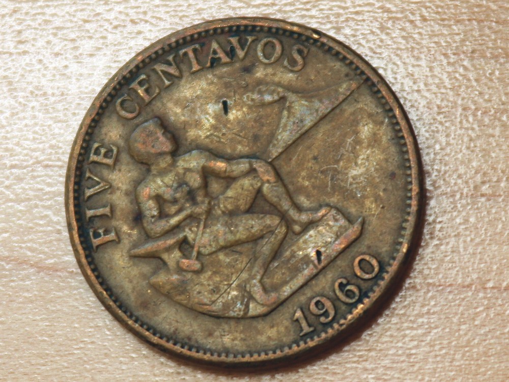 1960 Philippines 5 Centavos