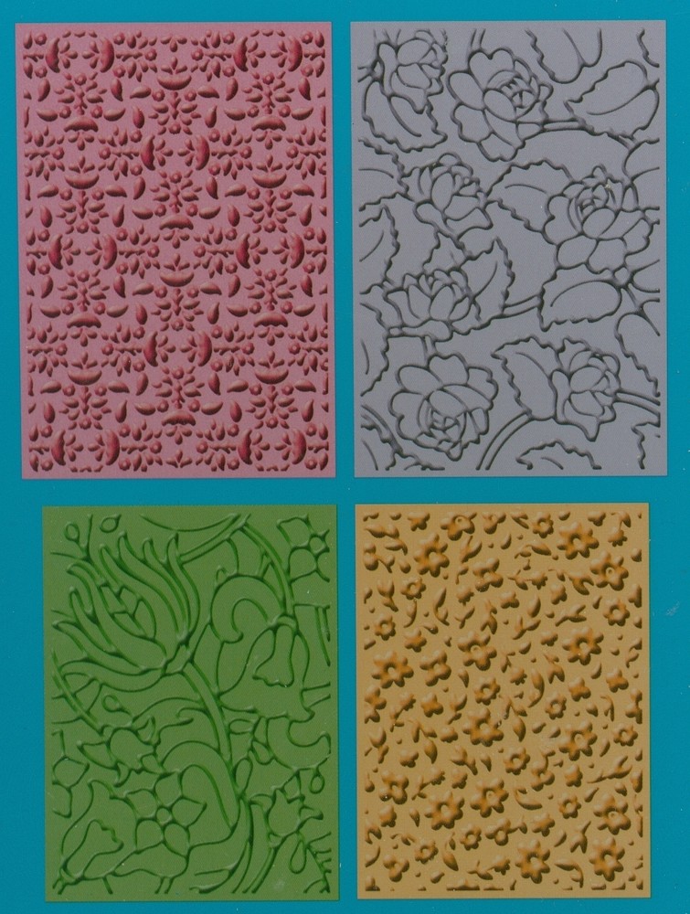 CUTTLEBUG embossing folder set SUMMER (4pcs)