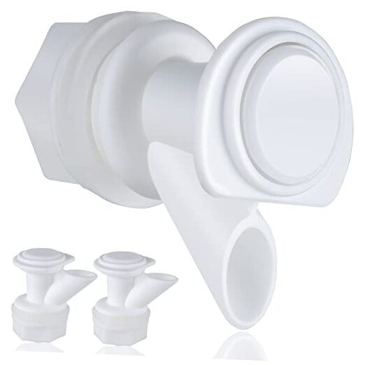 Upgrade Push-Button Cooler Spigot Replacement, Compatible with Igloo White-3PC