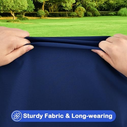 Rectangle Waterproof Fitted Tablecloth 30x60 60" x 30" (Rectangular) Navy Blue