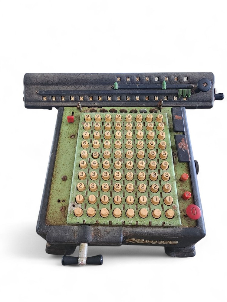 Rare Mach 1 Monroe Ten Key Adding Machine & Monroe LA5-160 Adding Machine VTG