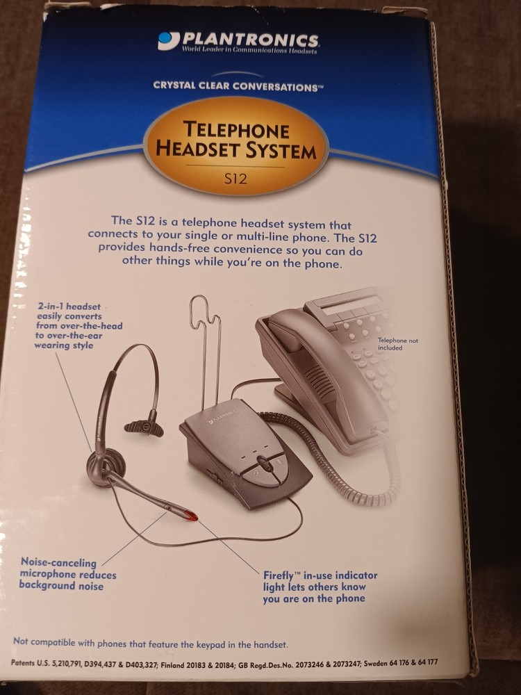 Plantronics S12 Corded Telephone Headset System