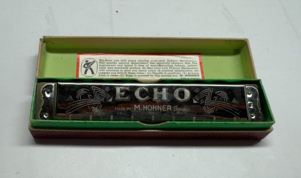 Vintage M. Hohner The Echo Harmonica C [Germany]
