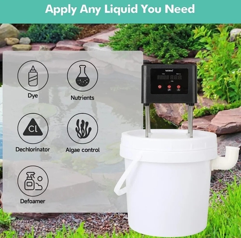 Waterproof Automatic Dosing / Feeding System with Multiple Timers for Pond