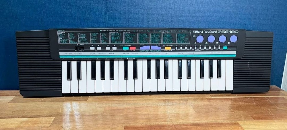 Yamaha PSS-190 FM Synth Keyboard 2 Operator Compact Tested Working 100V