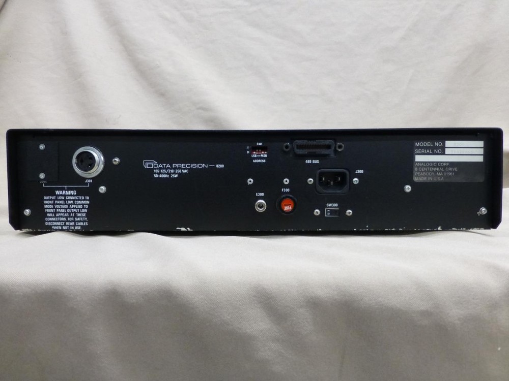 Data Precision 8200 DC Voltage Calibrator 0-100 V 0-100ma Tested Adjusted GPIB