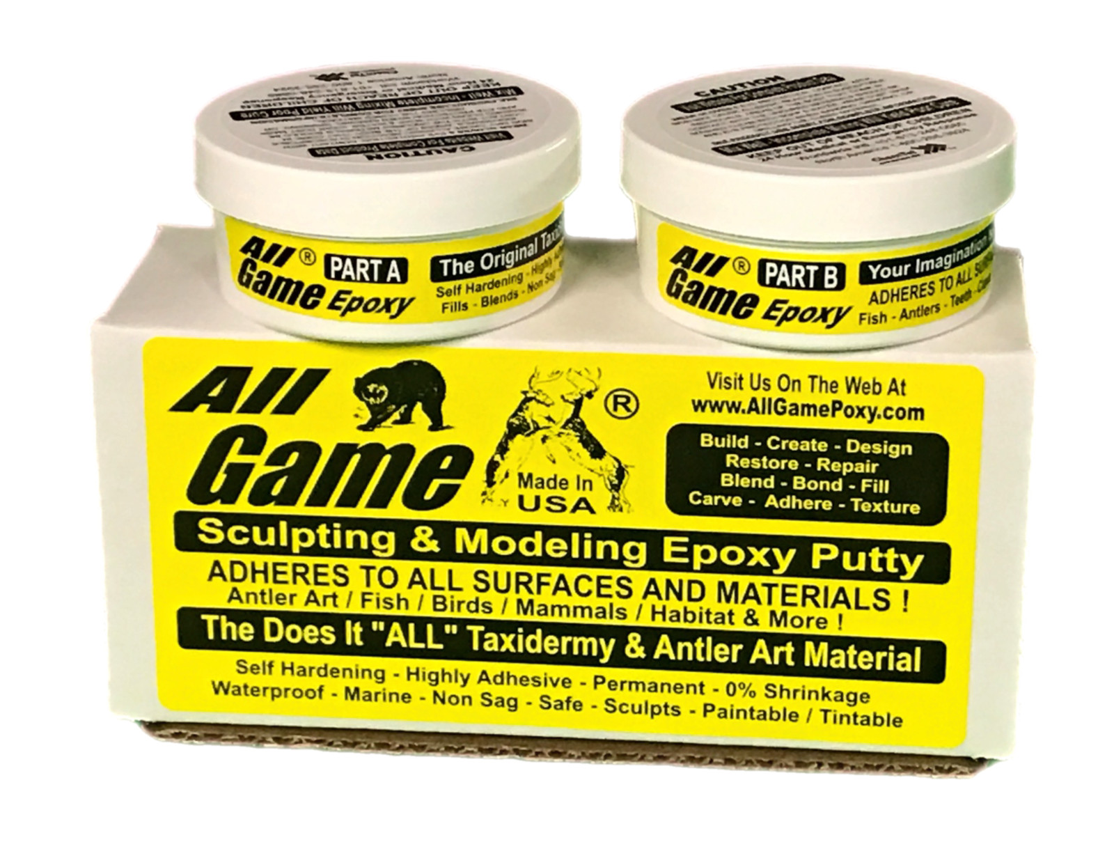 CRAFTING Epoxy Putty A&B - ALL GAME - Sculpt Modeling Compound Self-Hardening
