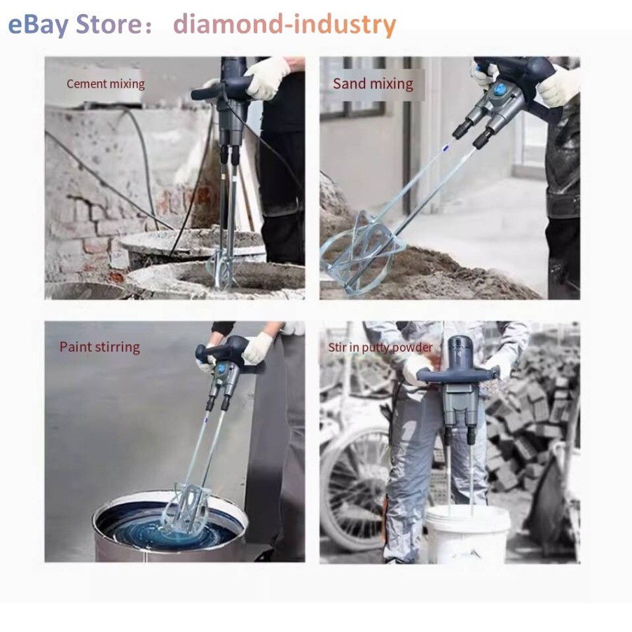 AElectric Paint Liquid Mixer Variable Speed Coating, Paint, Cement Agitator 220V