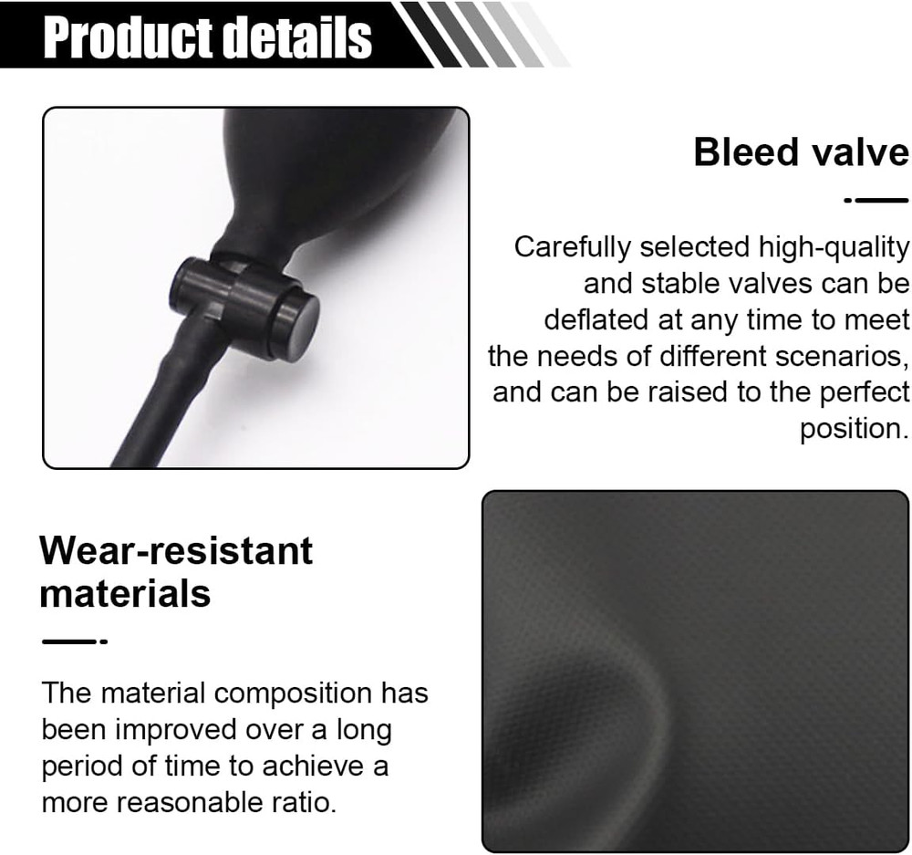 Air Wedge Pump, Professional Leveling Alignment Tool, Auto Adjustable Inflatable